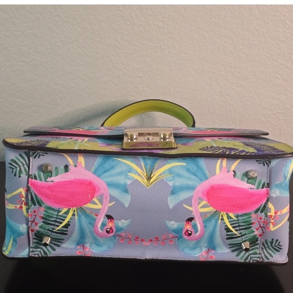 Furla - RARE* Metropolis Flamingo Convertible Satchel NWT - Picture 7 of 13